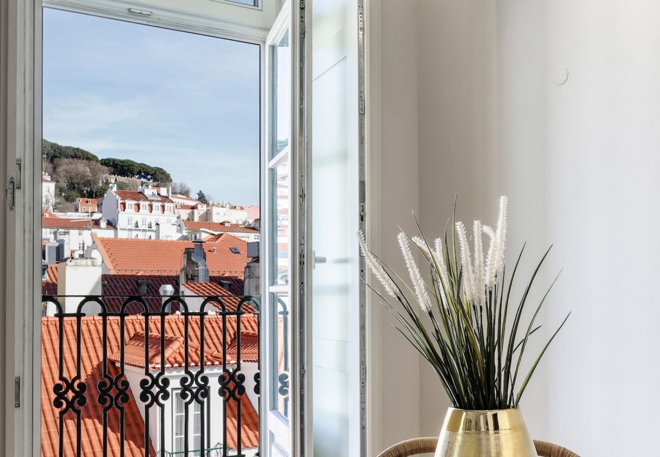 Apartamento em Lisboa - Lisboa, lindo apartamento de 2 quartos com boas vistas na Rua Augusta, Lisboa