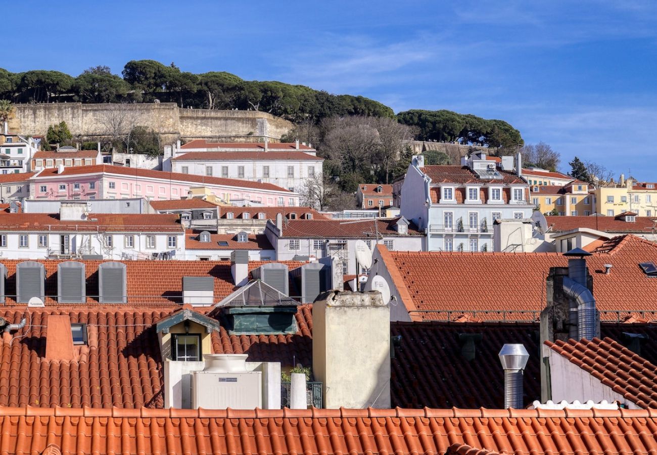 Apartamento em Lisboa - Lisboa, lindo apartamento de 2 quartos com boas vistas na Rua Augusta, Lisboa