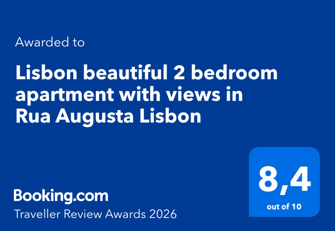 Apartamento em Lisboa - Lisboa, lindo apartamento de 2 quartos com boas vistas na Rua Augusta, Lisboa