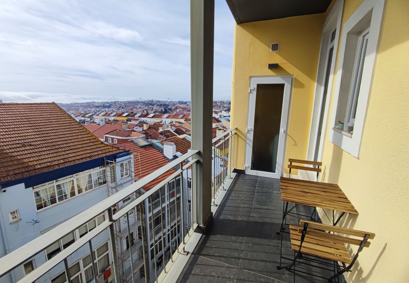 Apartamento em Lisboa - Lisboa T1 Varanda com vista rio, R Cidade Cardiff, Lisboa