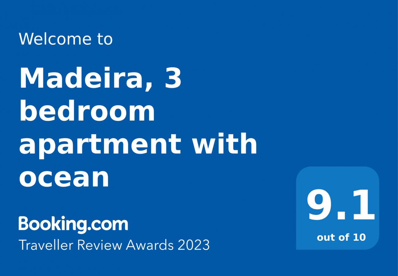 Apartment in Funchal - Madeira, apartamento de 3 quartos com vista mar no Funchal, ilha da Madeira