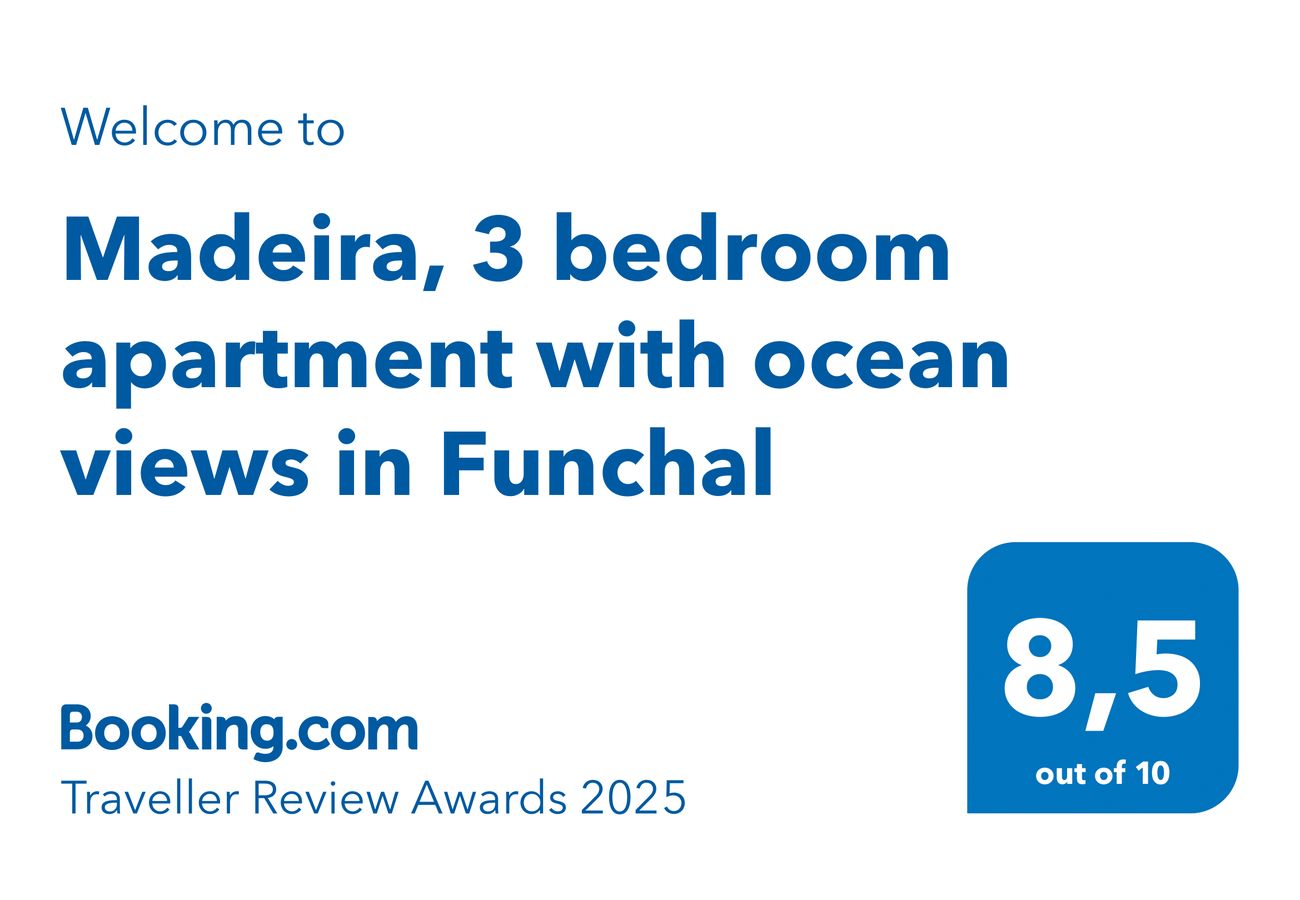 Apartment in Funchal - Madeira, apartamento de 3 quartos com vista mar no Funchal, ilha da Madeira