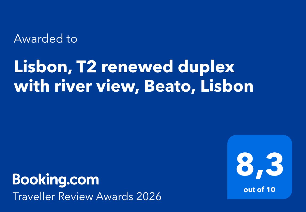Apartment in Lisbon - Lisboa, T2 duplex renovado com vista rio, Beato, Lisboa